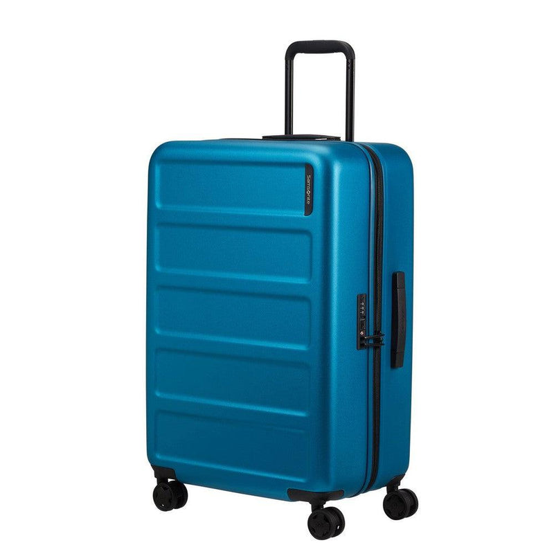 Samsonite Quadrix medium koffert med 4 hjul 68 cm Aqua-Harde kofferter-BagBrokers