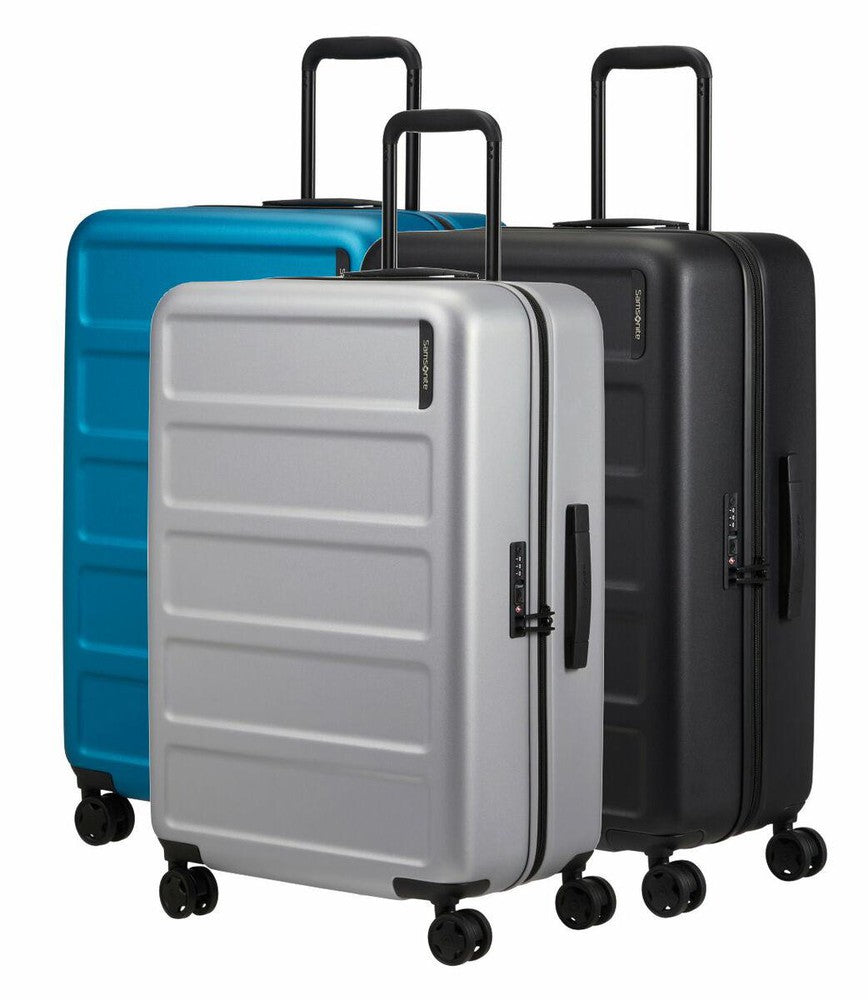 Samsonite Quadrix stor koffert med 4 hjul 75 cm Aqua-Harde kofferter-BagBrokers