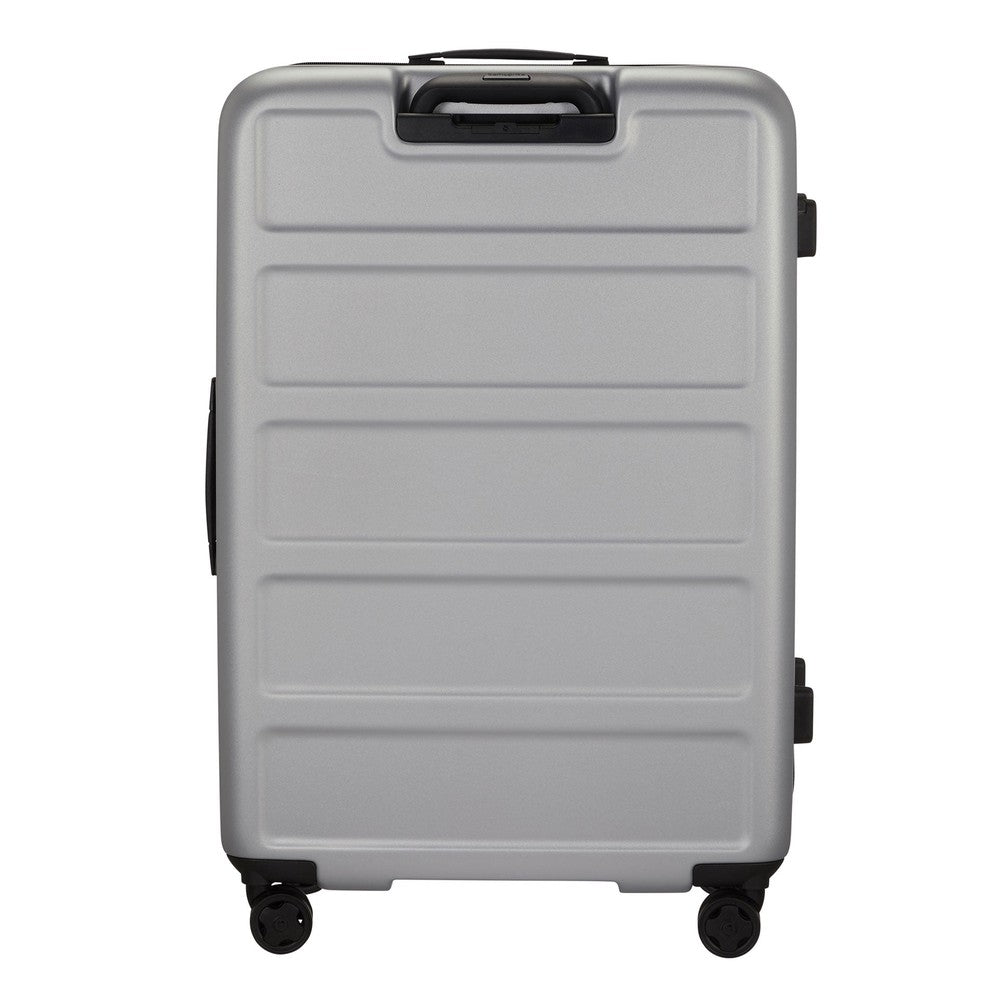 Samsonite Quadrix stor koffert med 4 hjul 75 cm Silver-Harde kofferter-BagBrokers