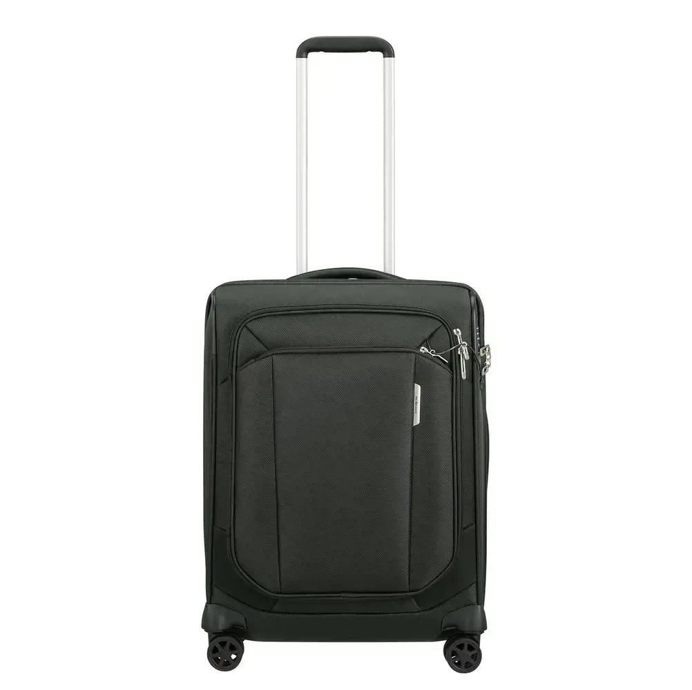 Samsonite RESPARK Utvidbar koffert med 4 hjul 55 cm Forest Green-Myke kofferter-BagBrokers