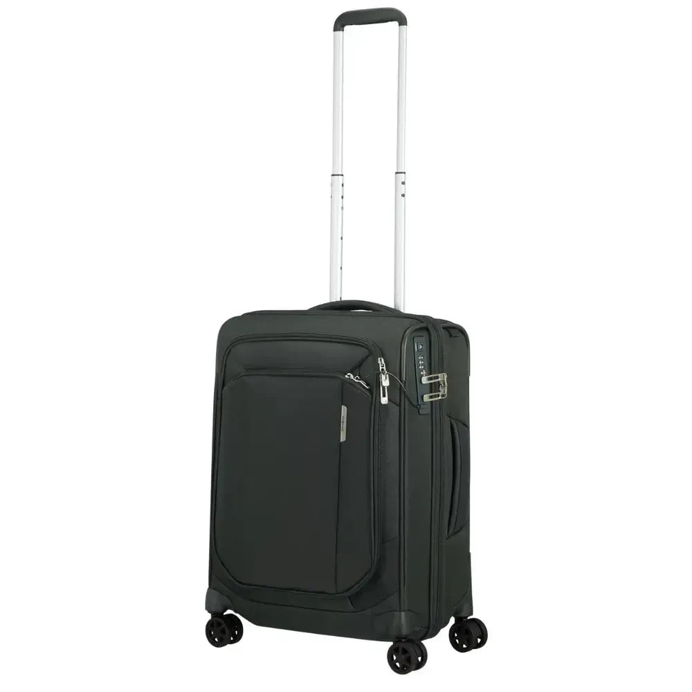 Samsonite RESPARK Utvidbar koffert med 4 hjul 55 cm Forest Green-Myke kofferter-BagBrokers