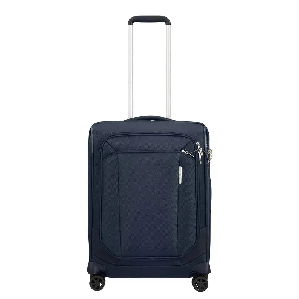 Samsonite RESPARK Utvidbar koffert med 4 hjul 55 cm Midnight Blue-Myke kofferter-BagBrokers