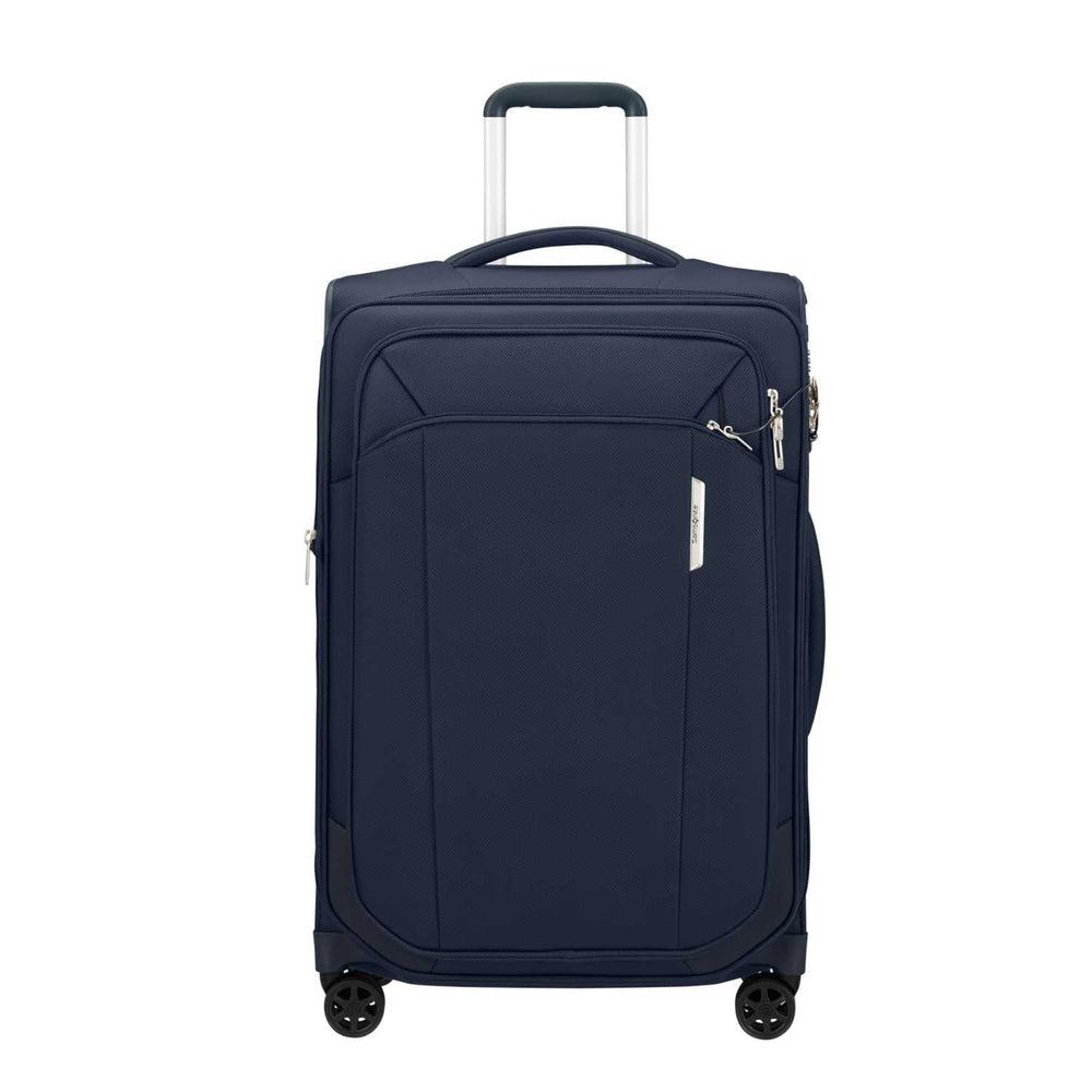 Samsonite RESPARK ekspanderende medium koffert 67 cm/ 92 liter Midnight Blue-Myke kofferter-BagBrokers