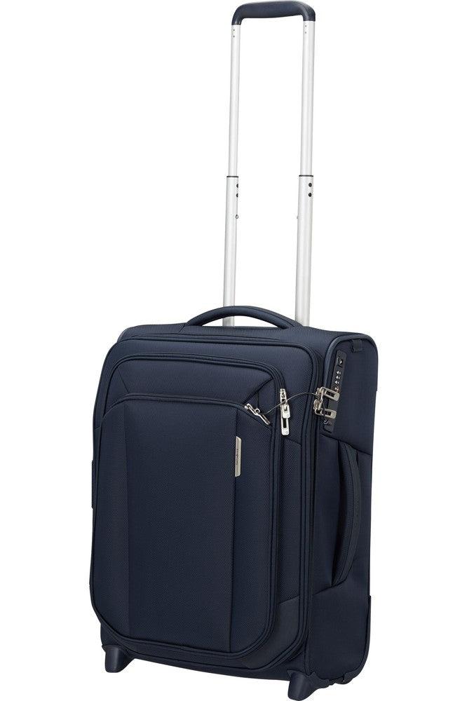 Samsonite RESPARK utvidbar Kabin koffert med 2 hjul Midnight Blue-Myke kofferter-BagBrokers