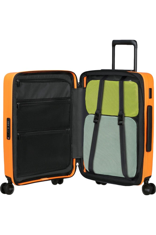 Samsonite RESTACKD utvidbar PC kabinkoffert 55 cm Papaya-Harde kofferter-BagBrokers