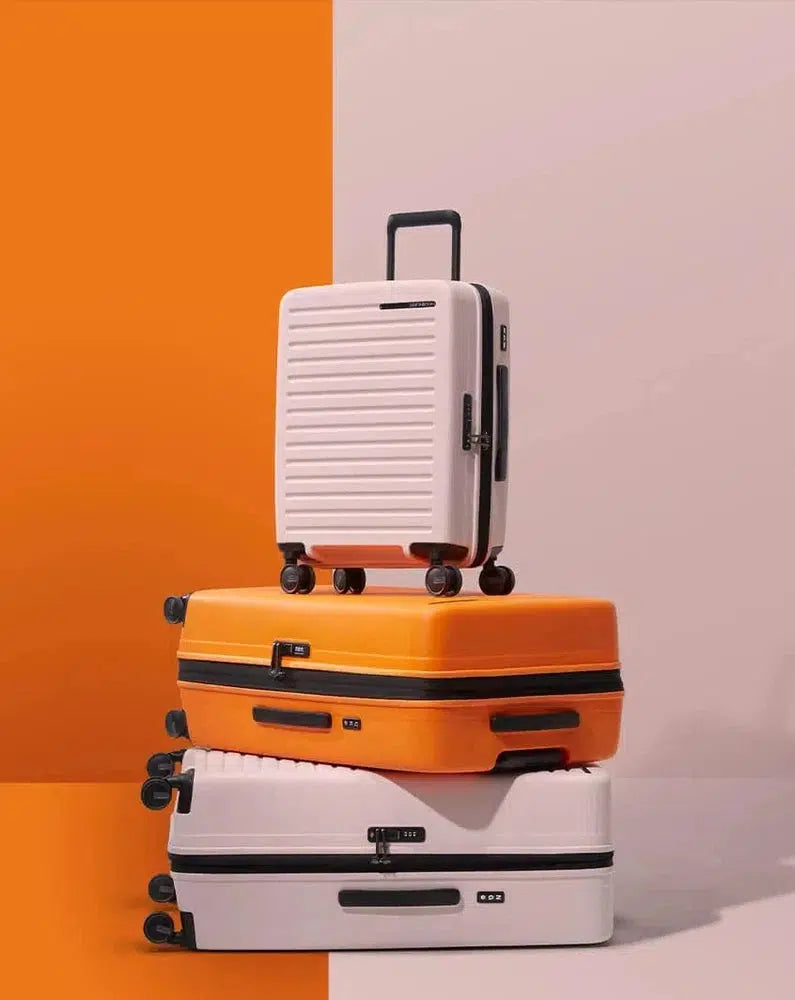 Samsonite RESTACKD utvidbar PC kabinkoffert 55 cm Papaya-Harde kofferter-BagBrokers