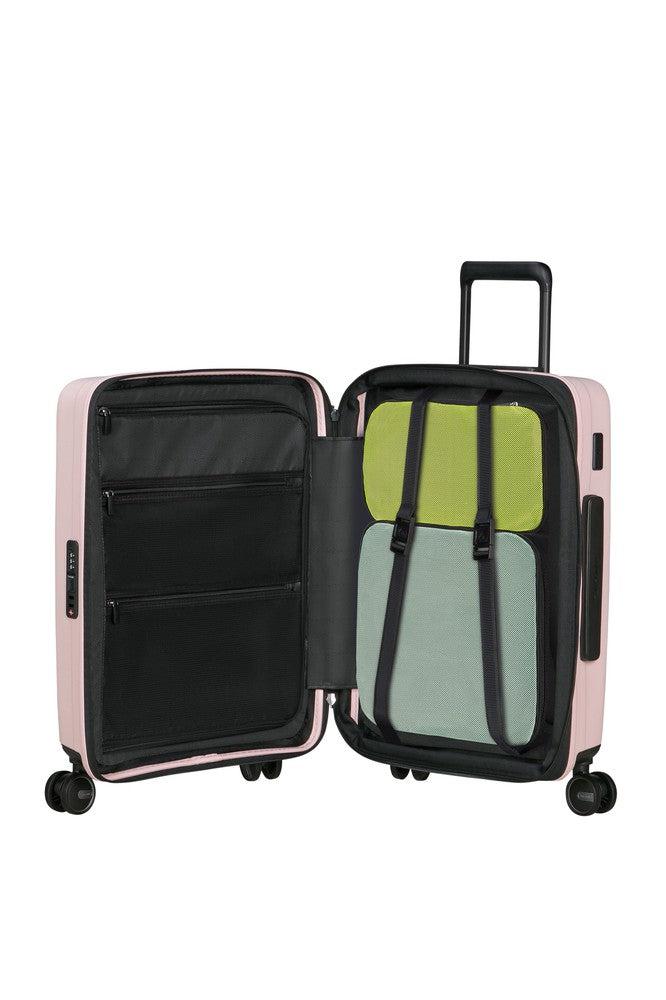 Samsonite RESTACKD utvidbar PC kabinkoffert 55 cm Rose-Harde kofferter-BagBrokers