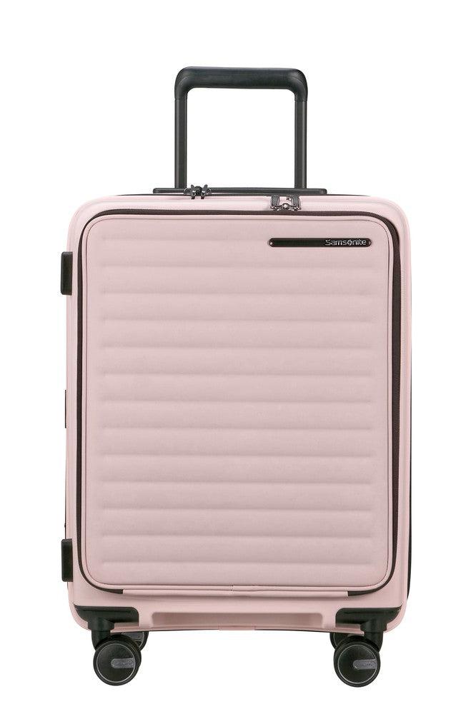 Samsonite RESTACKD utvidbar PC kabinkoffert 55 cm Rose-Harde kofferter-BagBrokers