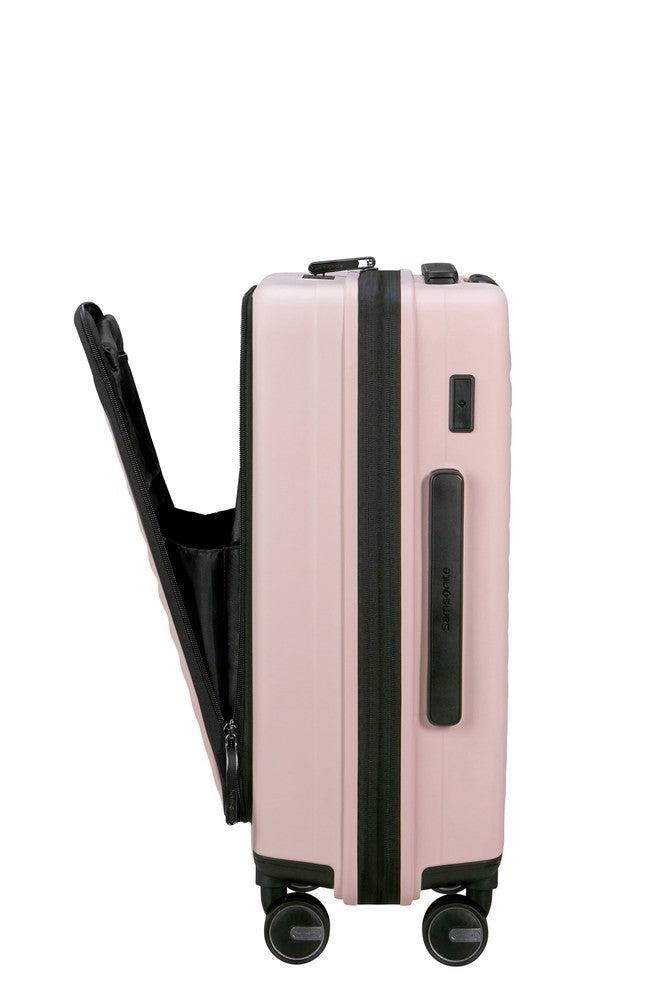 Samsonite RESTACKD utvidbar PC kabinkoffert 55 cm Rose-Harde kofferter-BagBrokers