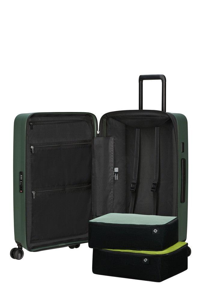 Samsonite RESTACKD utvidbar PC kabinkoffert 55 cm Sage-Harde kofferter-BagBrokers