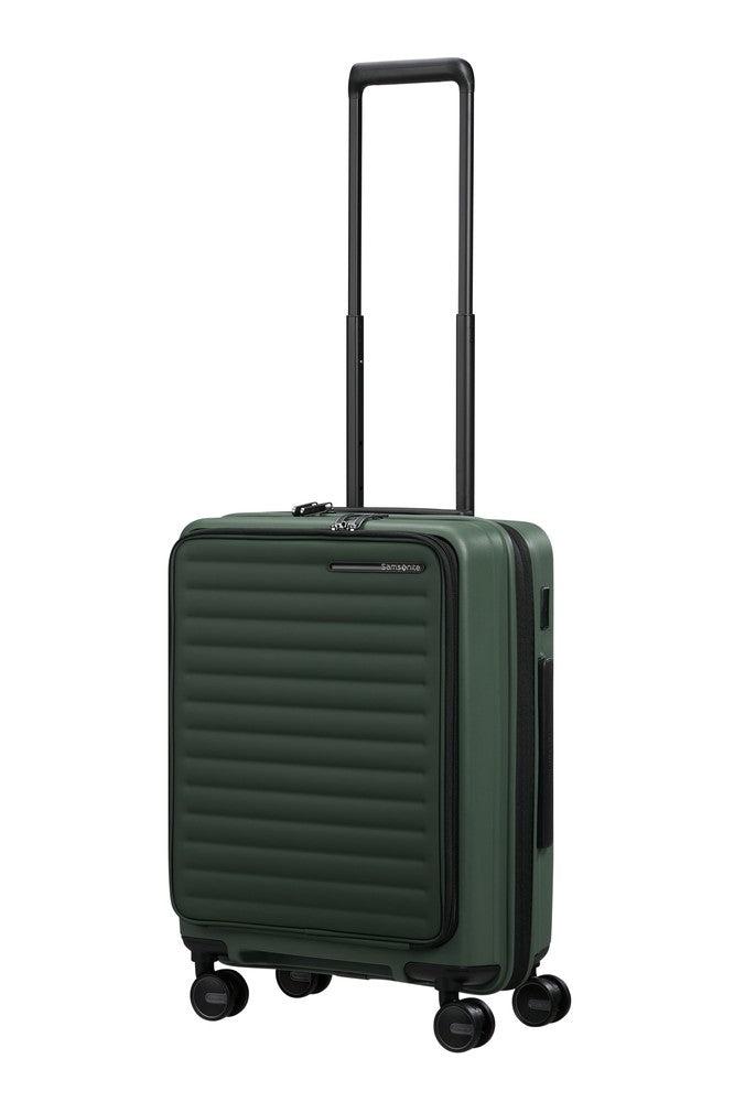 Samsonite RESTACKD utvidbar PC kabinkoffert 55 cm Sage-Harde kofferter-BagBrokers