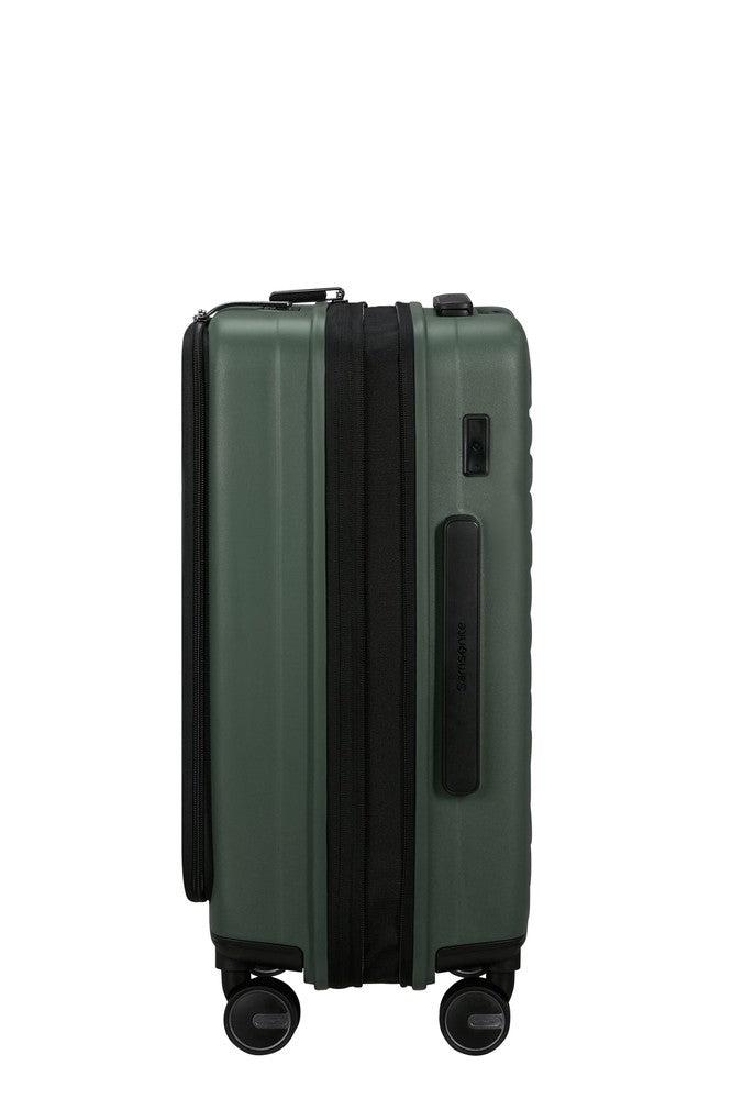 Samsonite RESTACKD utvidbar PC kabinkoffert 55 cm Sage-Harde kofferter-BagBrokers