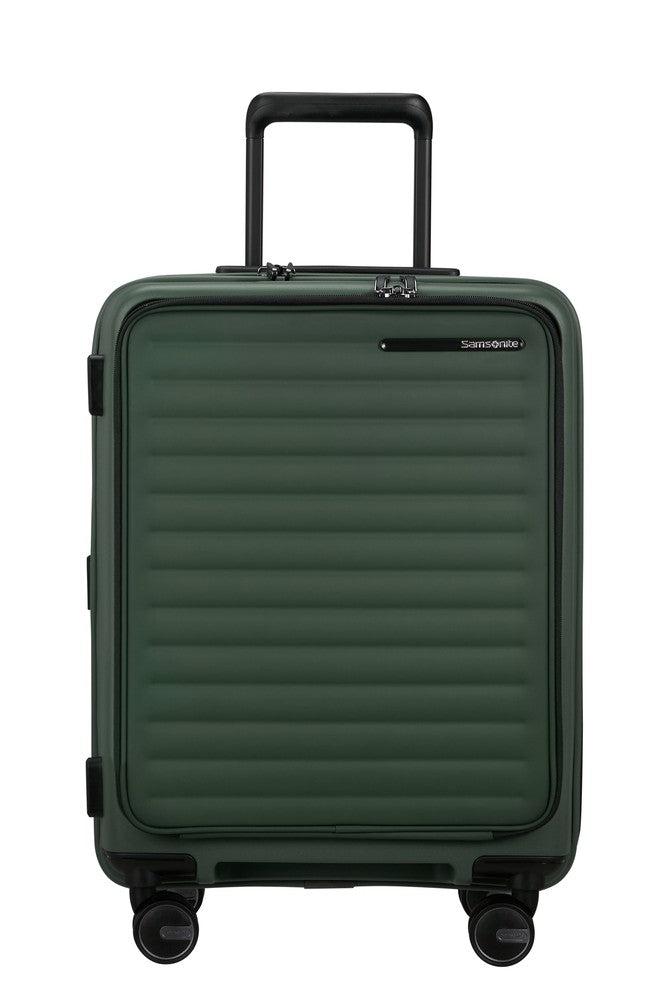 Samsonite RESTACKD utvidbar PC kabinkoffert 55 cm Sage-Harde kofferter-BagBrokers