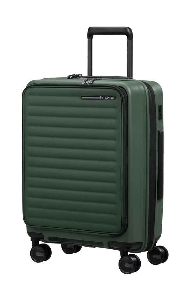 Samsonite RESTACKD utvidbar PC kabinkoffert 55 cm Sage-Harde kofferter-BagBrokers