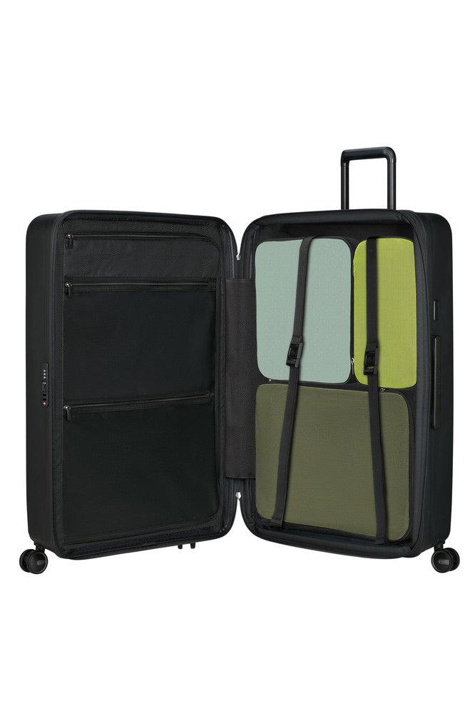 Samsonite RESTACKD utvidbar ekstra stor koffert 81 cm Black-Harde kofferter-BagBrokers