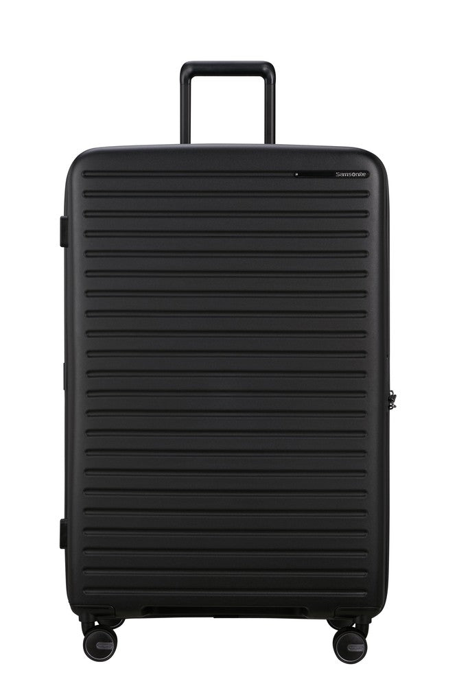 Samsonite RESTACKD utvidbar ekstra stor koffert 81 cm Black-Harde kofferter-BagBrokers