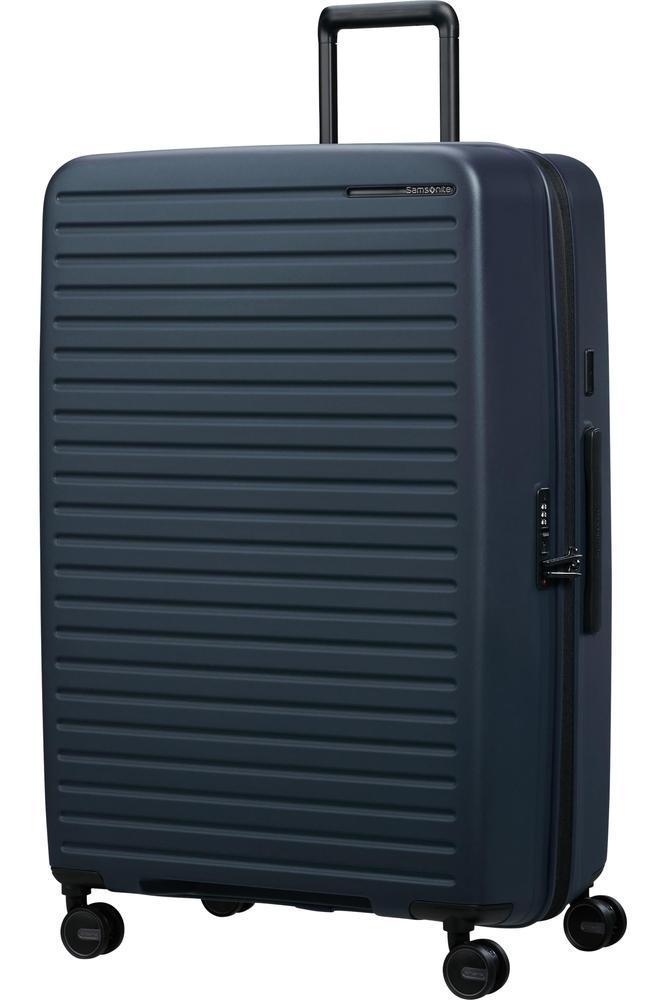 Samsonite RESTACKD utvidbar ekstra stor koffert 81 cm Midnight Navy-Harde kofferter-BagBrokers