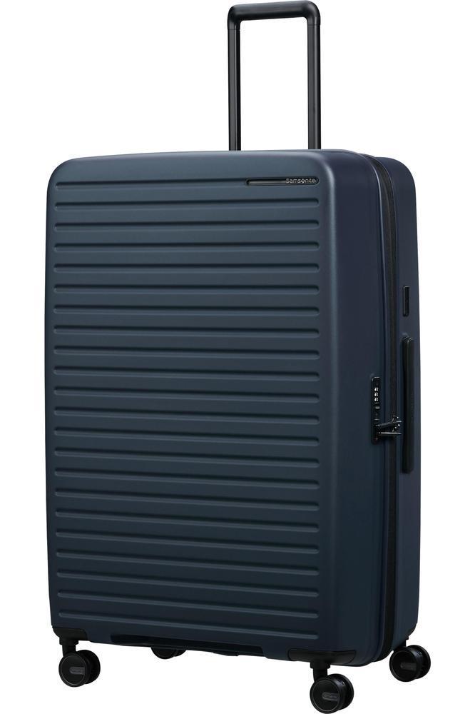 Samsonite RESTACKD utvidbar ekstra stor koffert 81 cm Midnight Navy-Harde kofferter-BagBrokers