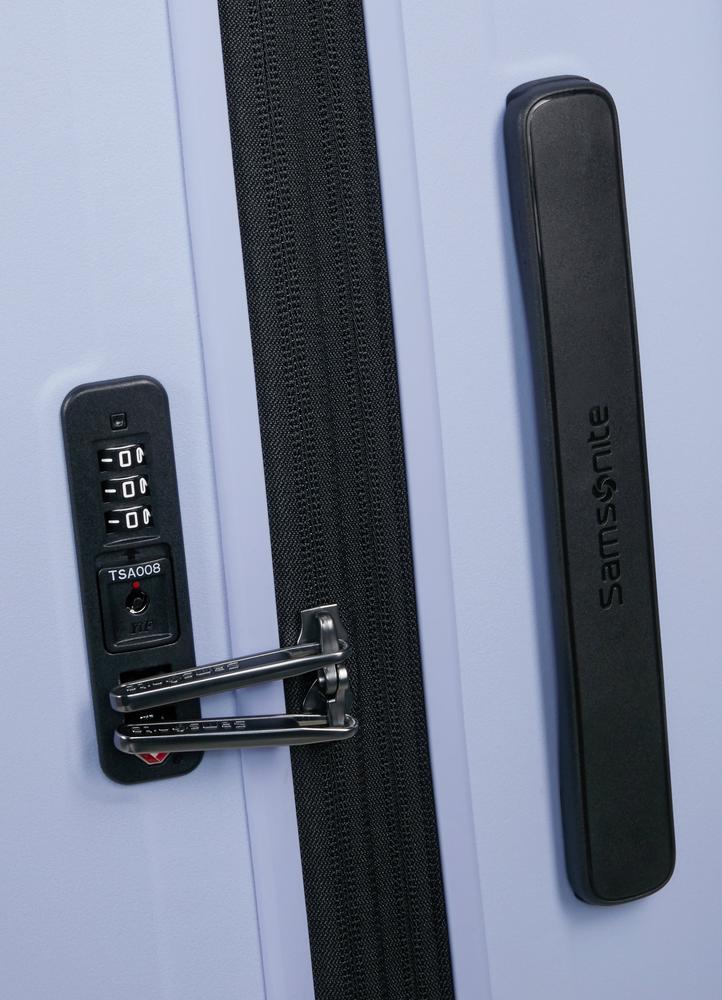 Samsonite RESTACKD utvidbar kabinkoffert 55 cm Lavendel-Harde kofferter-BagBrokers