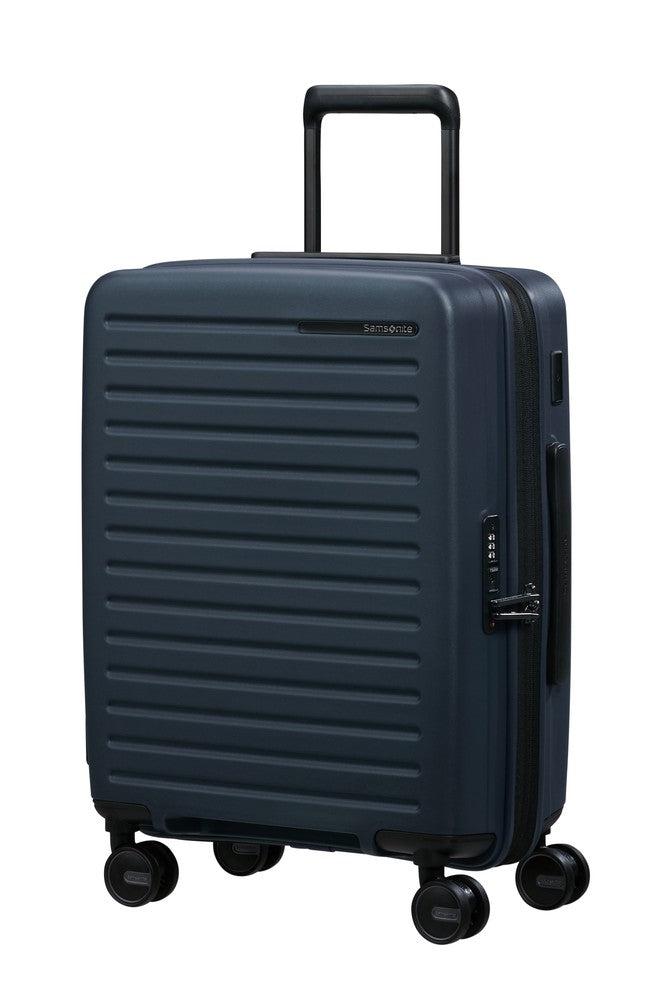 Samsonite RESTACKD utvidbar kabinkoffert 55 cm Midnight-Harde kofferter-BagBrokers