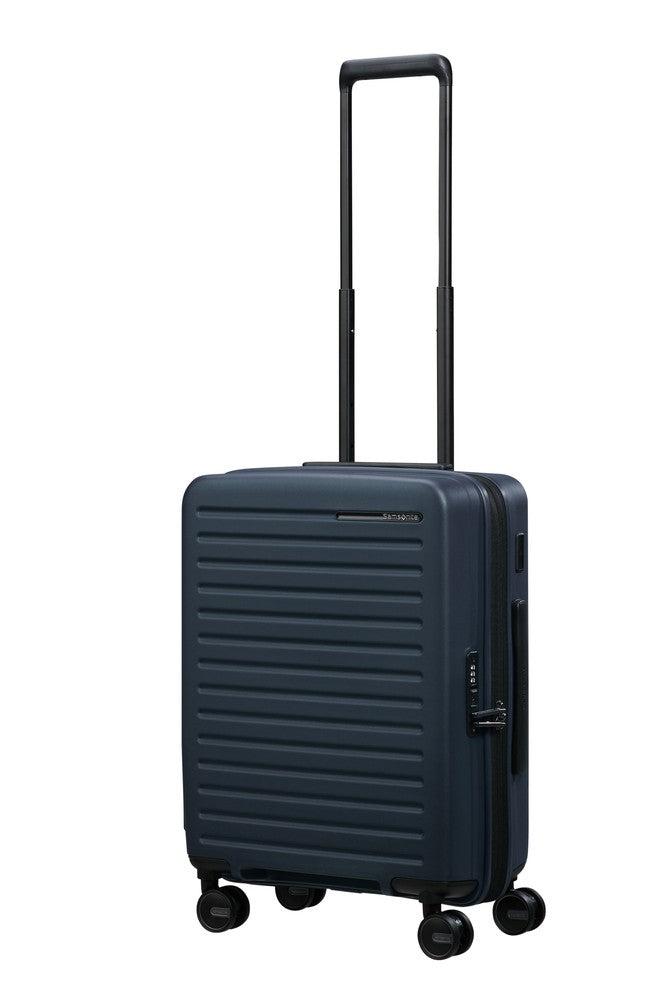 Samsonite RESTACKD utvidbar kabinkoffert 55 cm Midnight-Harde kofferter-BagBrokers