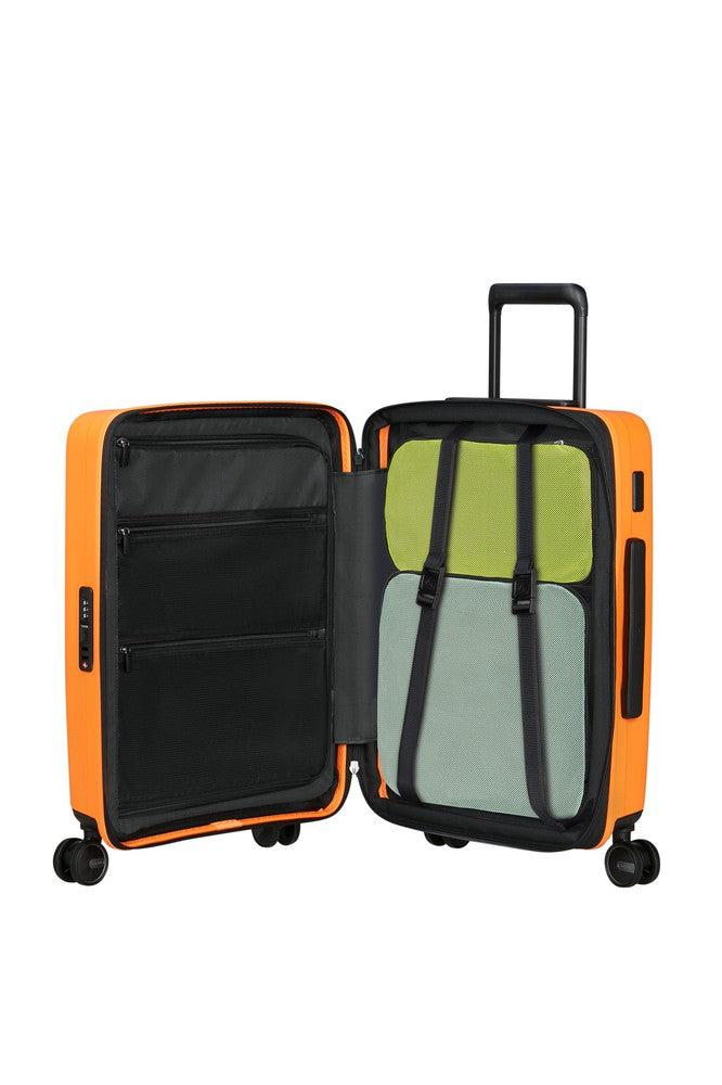 Samsonite RESTACKD utvidbar kabinkoffert 55 cm Papaya-Harde kofferter-BagBrokers