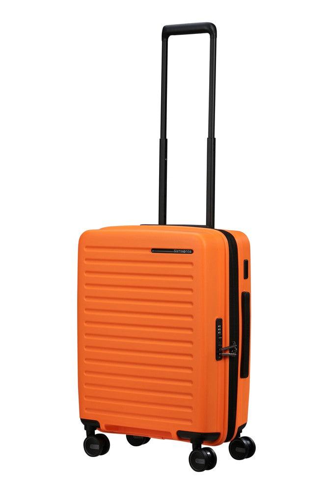 Samsonite RESTACKD utvidbar kabinkoffert 55 cm Papaya-Harde kofferter-BagBrokers