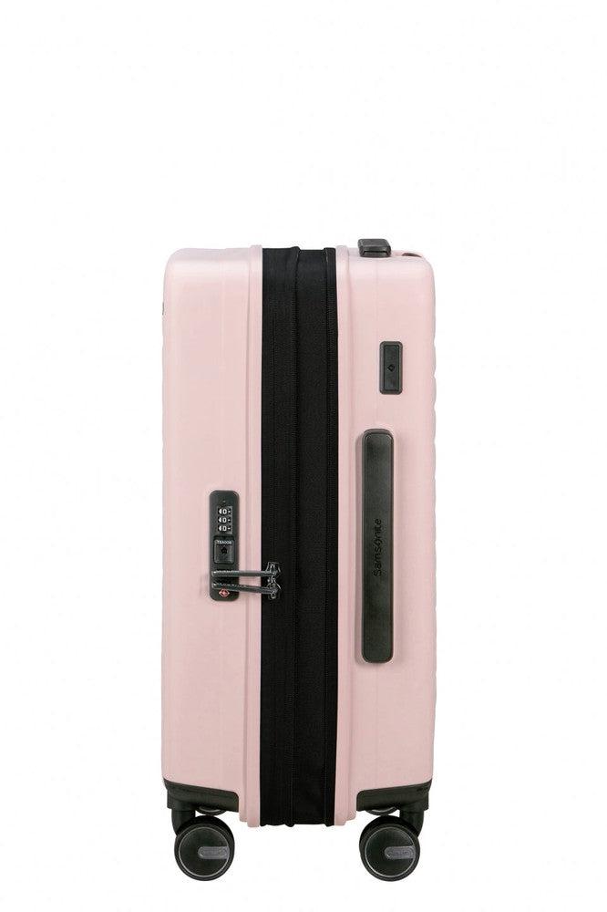 Samsonite RESTACKD utvidbar kabinkoffert 55 cm Rose-Harde kofferter-BagBrokers