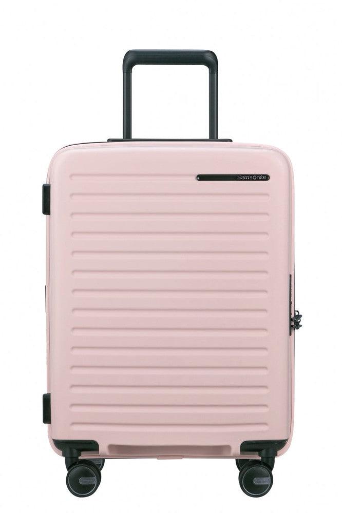 Samsonite RESTACKD utvidbar kabinkoffert 55 cm Rose-Harde kofferter-BagBrokers