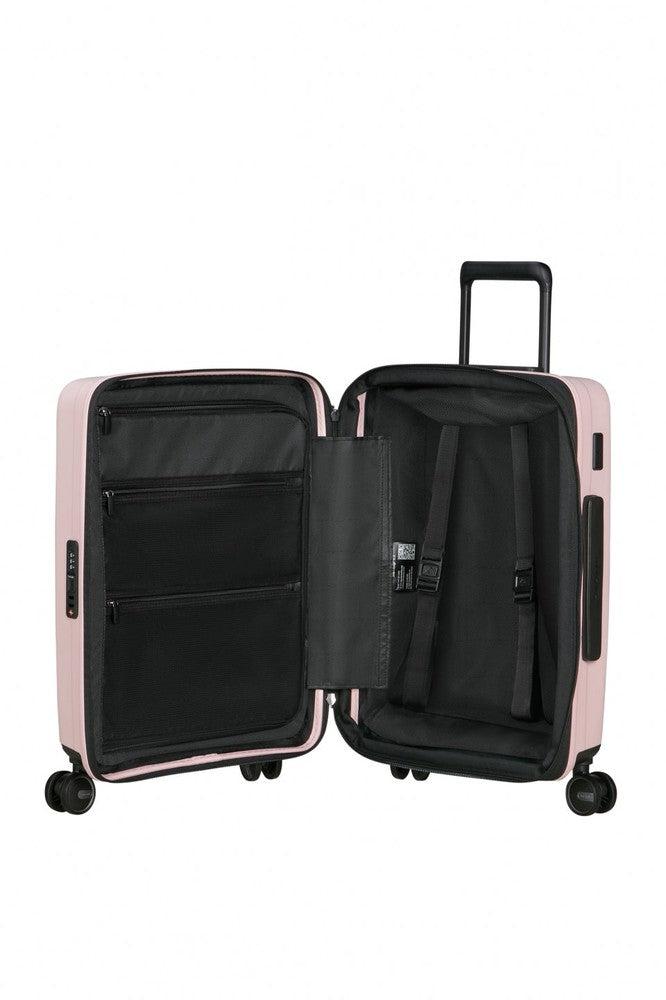 Samsonite RESTACKD utvidbar kabinkoffert 55 cm Rose-Harde kofferter-BagBrokers