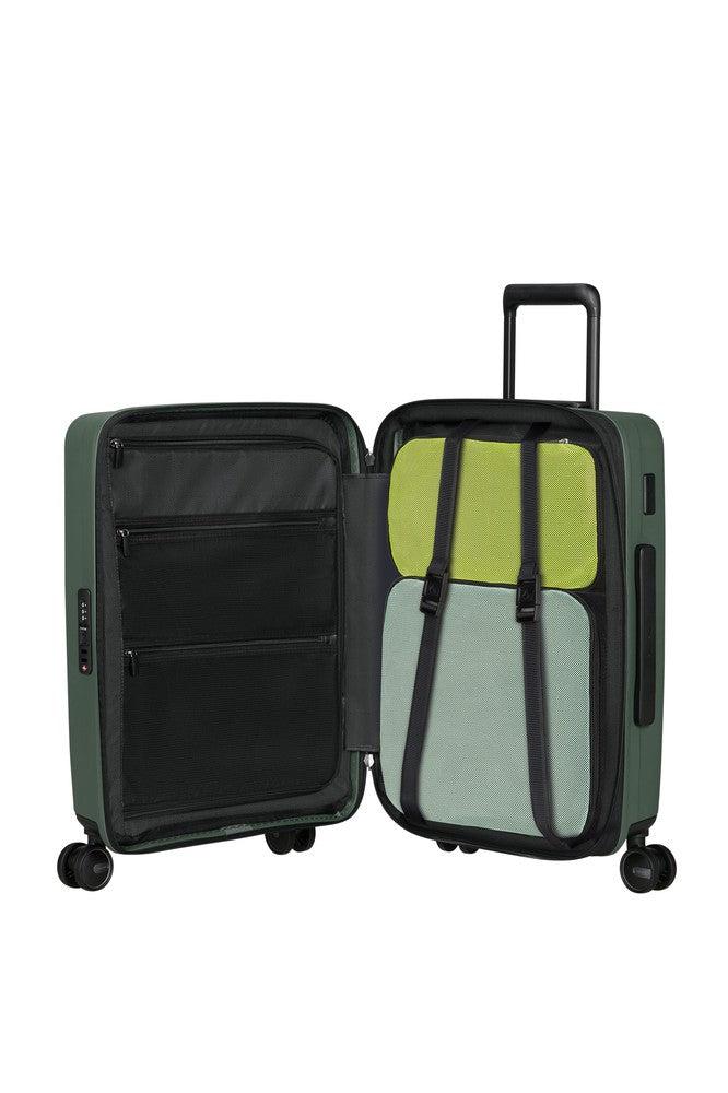 Samsonite RESTACKD utvidbar kabinkoffert 55 cm Sage-Harde kofferter-BagBrokers