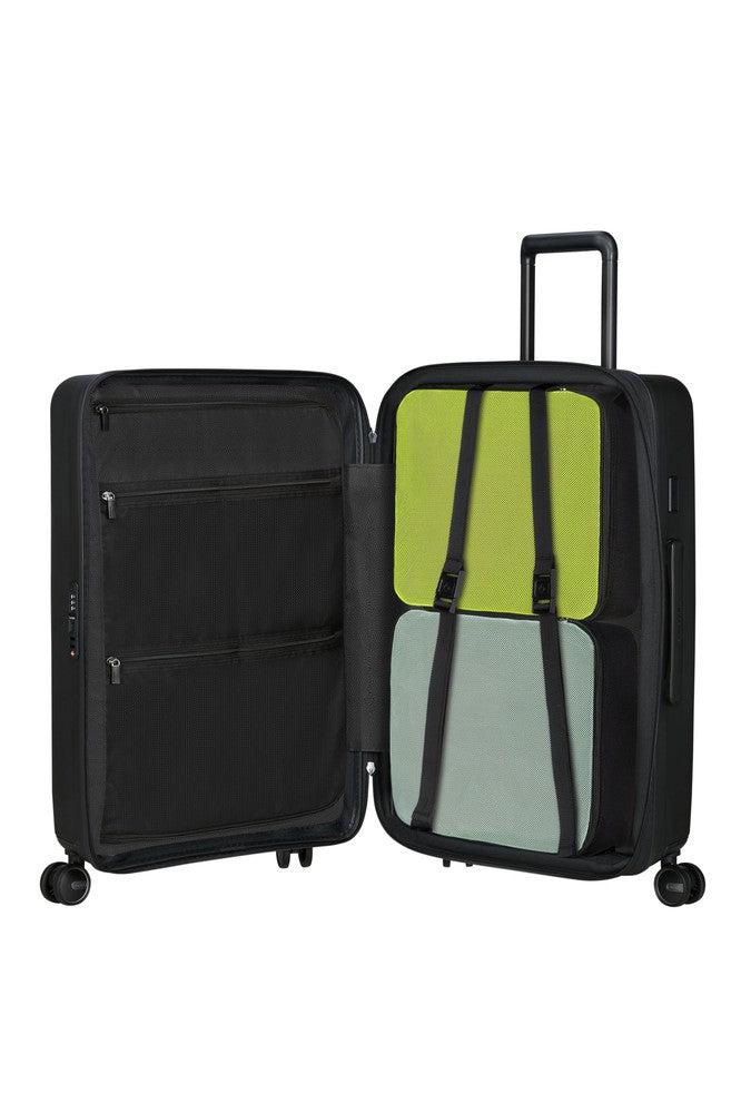 Samsonite RESTACKD utvidbar medium koffert 68 cm Black-Harde kofferter-BagBrokers