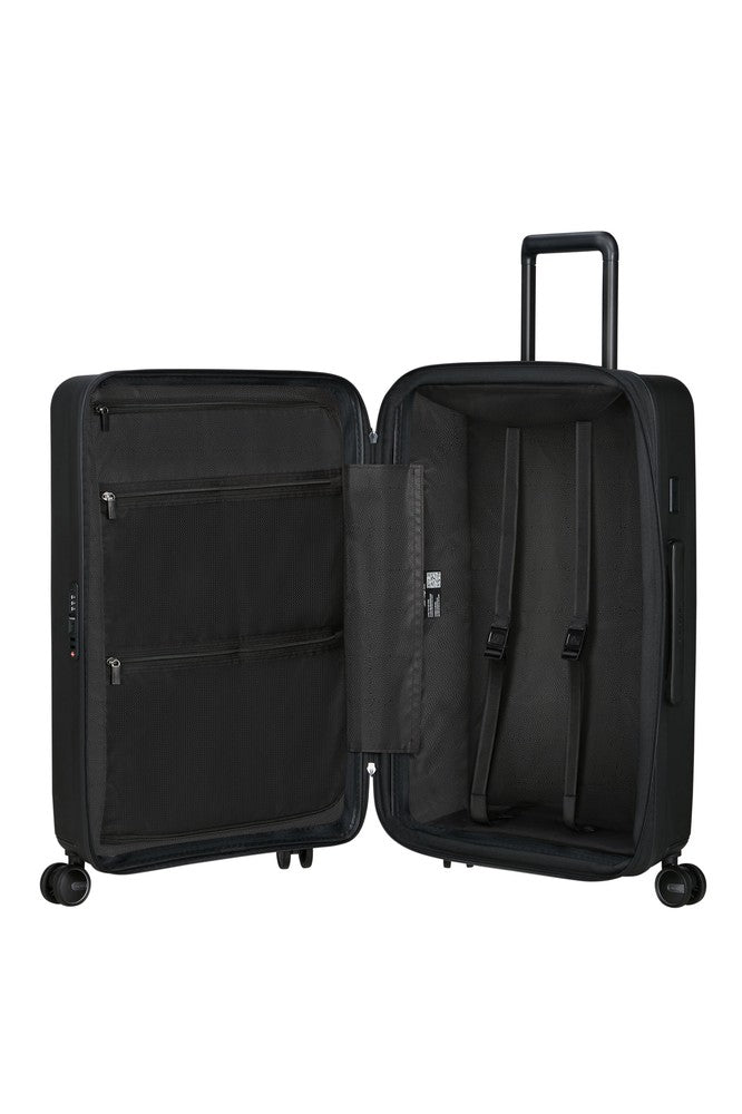 Samsonite RESTACKD utvidbar medium koffert 68 cm Black-Harde kofferter-BagBrokers