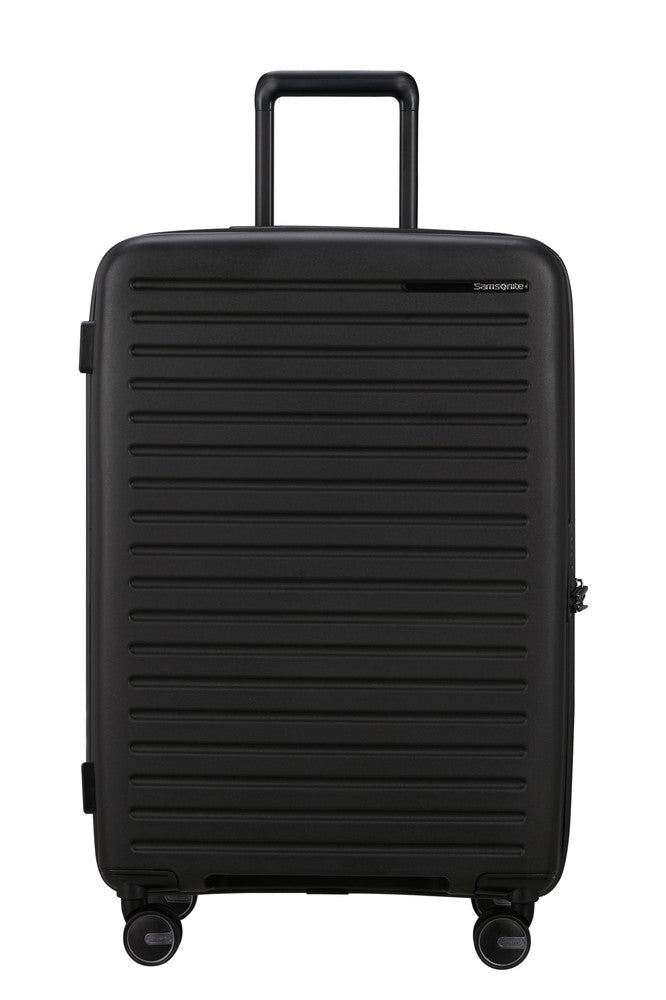 Samsonite RESTACKD utvidbar medium koffert 68 cm Black-Harde kofferter-BagBrokers