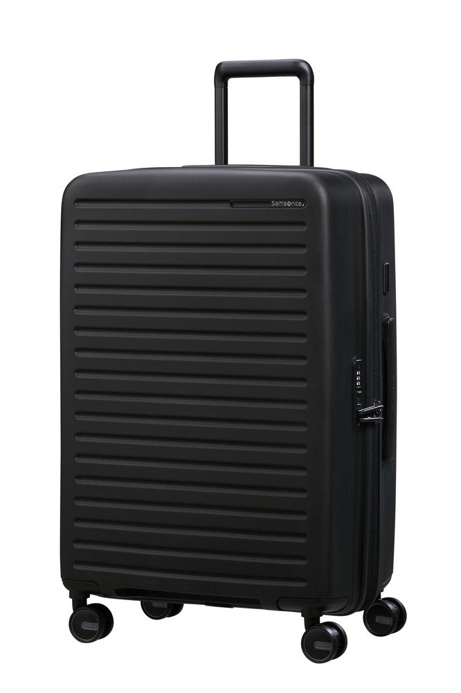 Samsonite RESTACKD utvidbar medium koffert 68 cm Black-Harde kofferter-BagBrokers