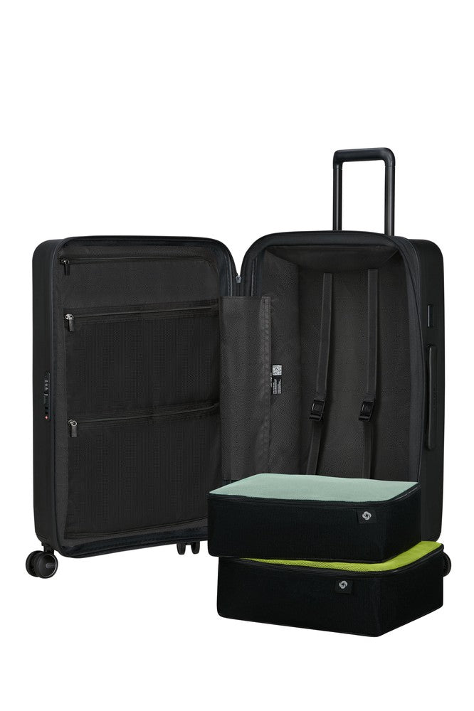 Samsonite RESTACKD utvidbar medium koffert 68 cm Black-Harde kofferter-BagBrokers