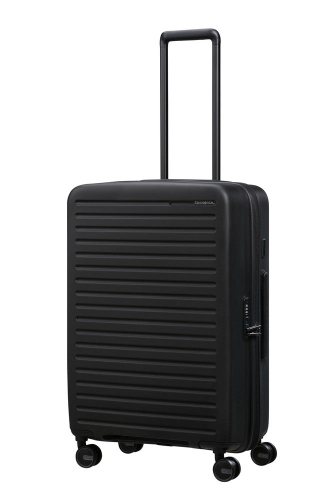 Samsonite RESTACKD utvidbar medium koffert 68 cm Black-Harde kofferter-BagBrokers