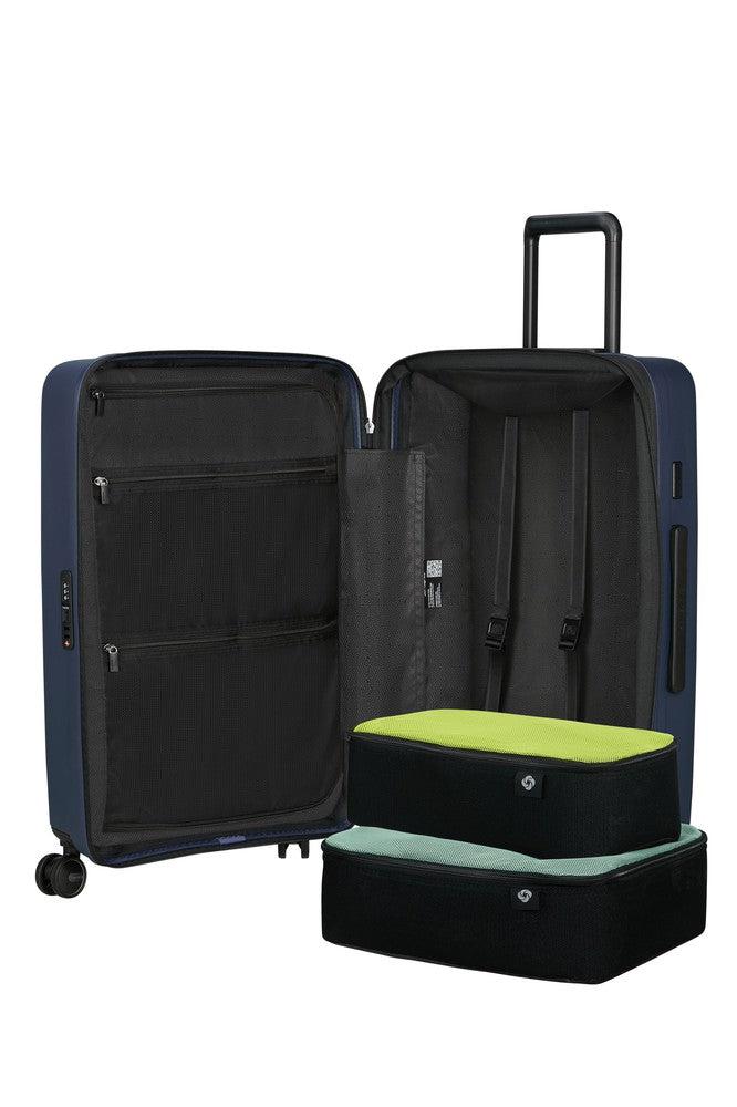 Samsonite RESTACKD utvidbar medium koffert 68 cm Midnight-Harde kofferter-BagBrokers