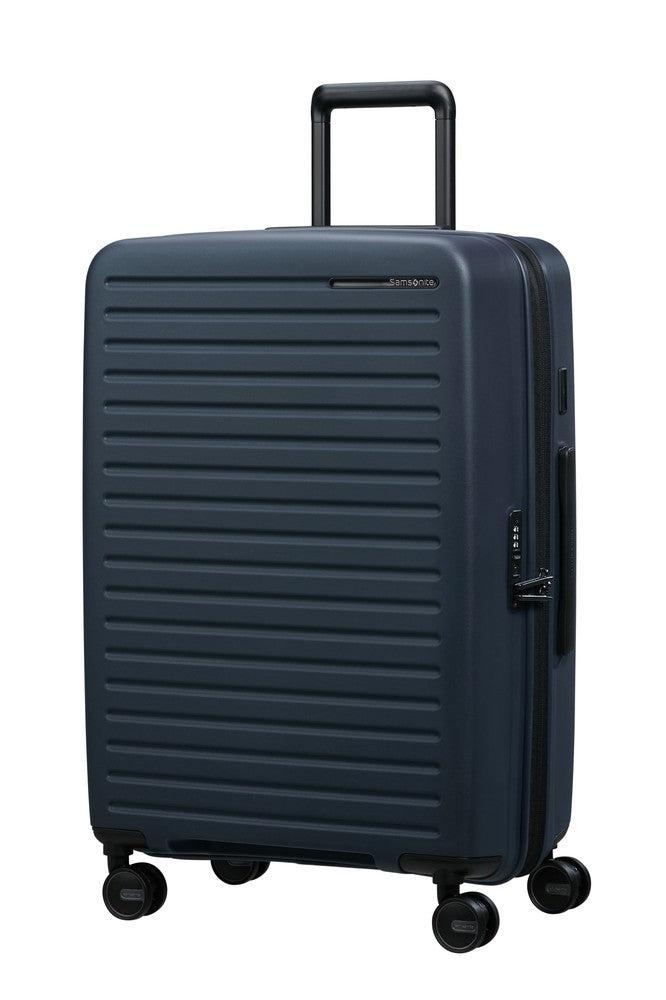 Samsonite RESTACKD utvidbar medium koffert 68 cm Midnight-Harde kofferter-BagBrokers