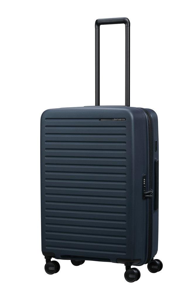 Samsonite RESTACKD utvidbar medium koffert 68 cm Midnight-Harde kofferter-BagBrokers