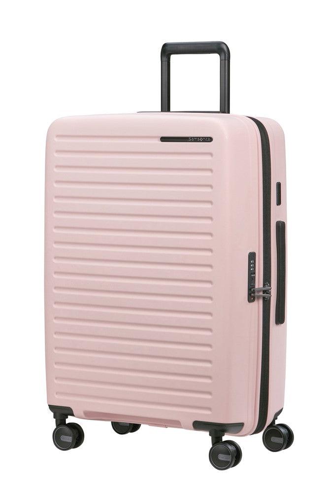 Samsonite RESTACKD utvidbar medium koffert 68 cm Rose-Harde kofferter-BagBrokers