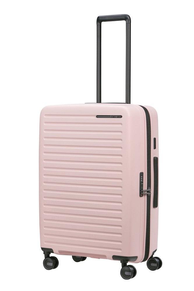 Samsonite RESTACKD utvidbar medium koffert 68 cm Rose-Harde kofferter-BagBrokers