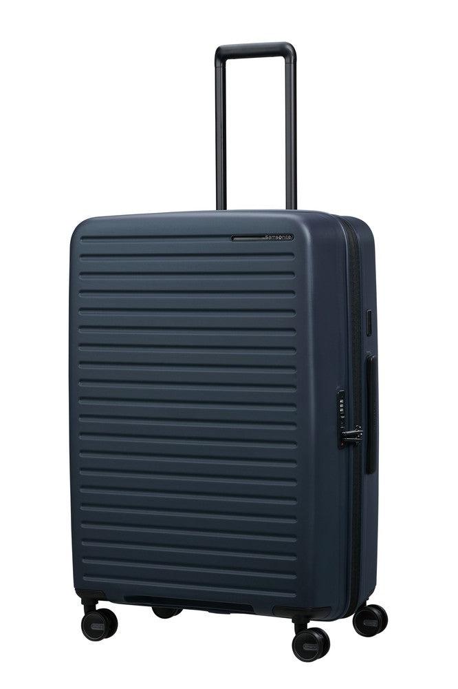 Samsonite RESTACKD utvidbar stor koffert 75 cm Midnight-Harde kofferter-BagBrokers