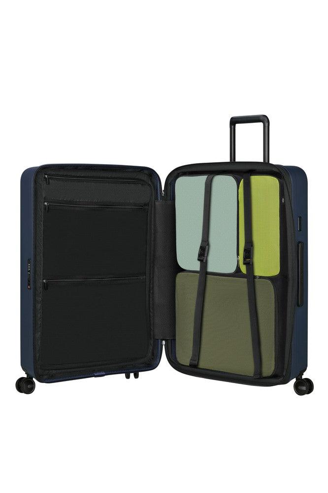 Samsonite RESTACKD utvidbar stor koffert 75 cm Midnight-Harde kofferter-BagBrokers