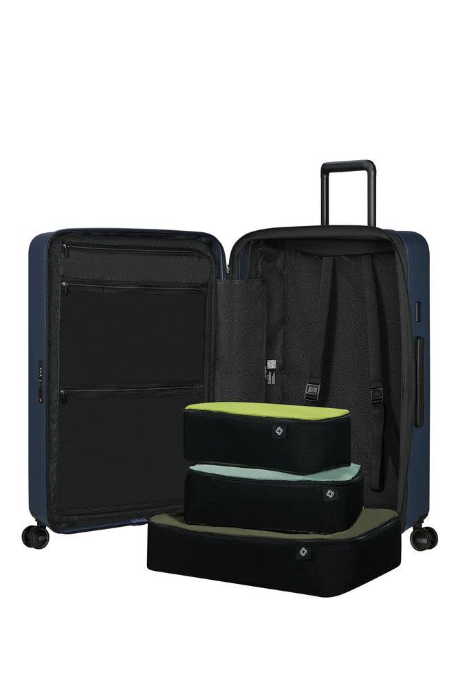 Samsonite RESTACKD utvidbar stor koffert 75 cm Midnight-Harde kofferter-BagBrokers