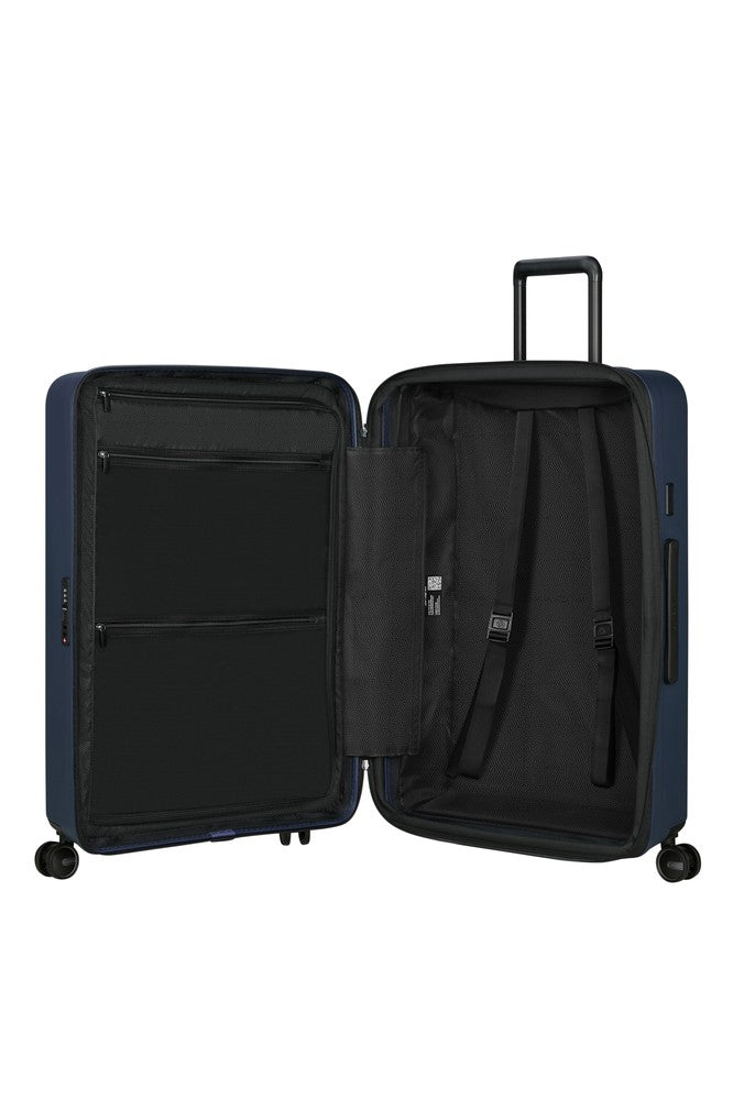 Samsonite RESTACKD utvidbar stor koffert 75 cm Midnight-Harde kofferter-BagBrokers