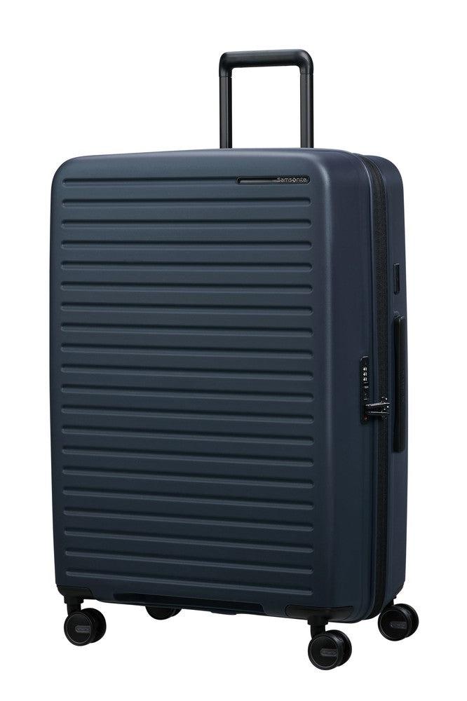 Samsonite RESTACKD utvidbar stor koffert 75 cm Midnight-Harde kofferter-BagBrokers