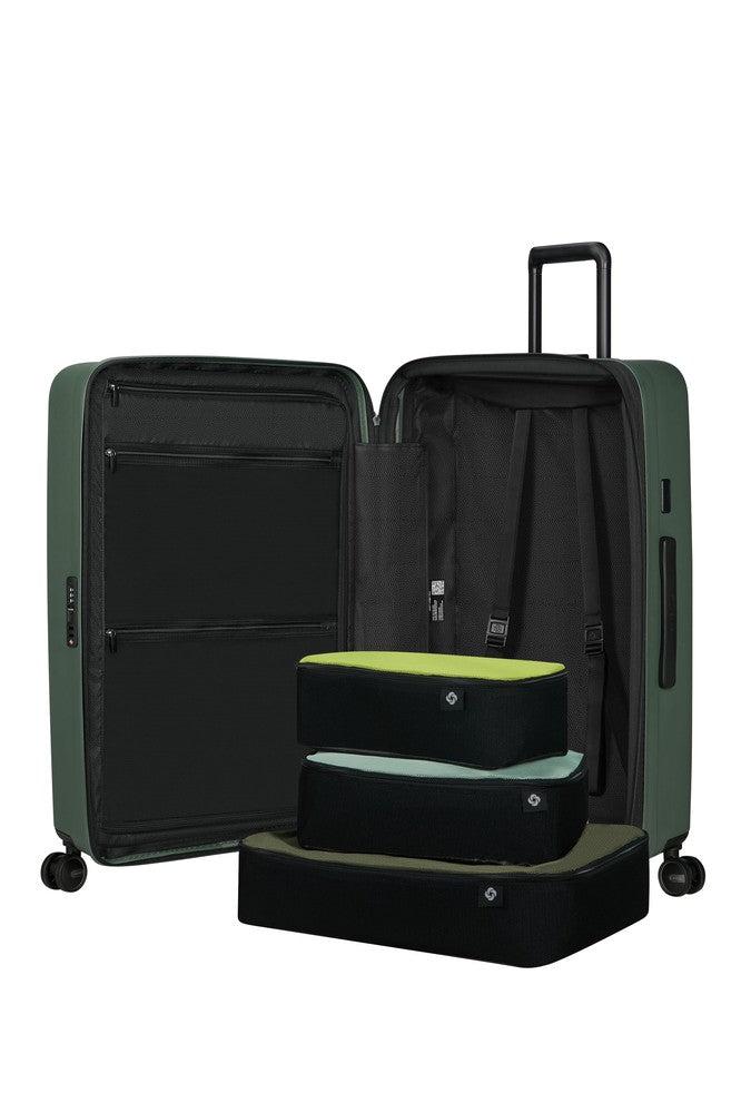 Samsonite RESTACKD utvidbar stor koffert 75 cm Sage-Harde kofferter-BagBrokers