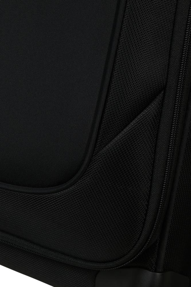 Samsonite Re-Lite myk Utvidbar kabinkoffert med 4 hjul 55 cm Svart-Myke kofferter-BagBrokers