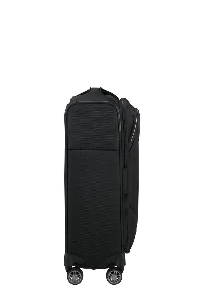 Samsonite Re-Lite myk Utvidbar kabinkoffert med 4 hjul 55 cm Svart-Myke kofferter-BagBrokers